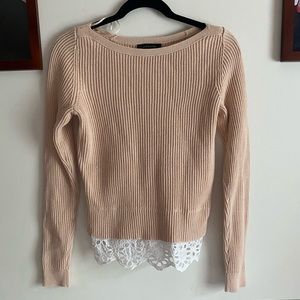 Light Pink Top with Lace Bottom